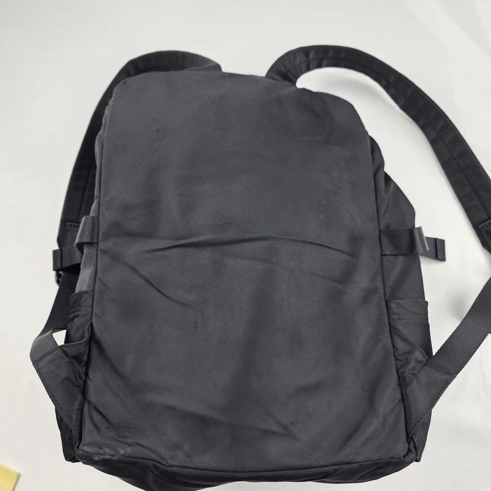 Lululemon Backpack Black 15 Inch Soft Case Women Nylon Travel Daypack Bag